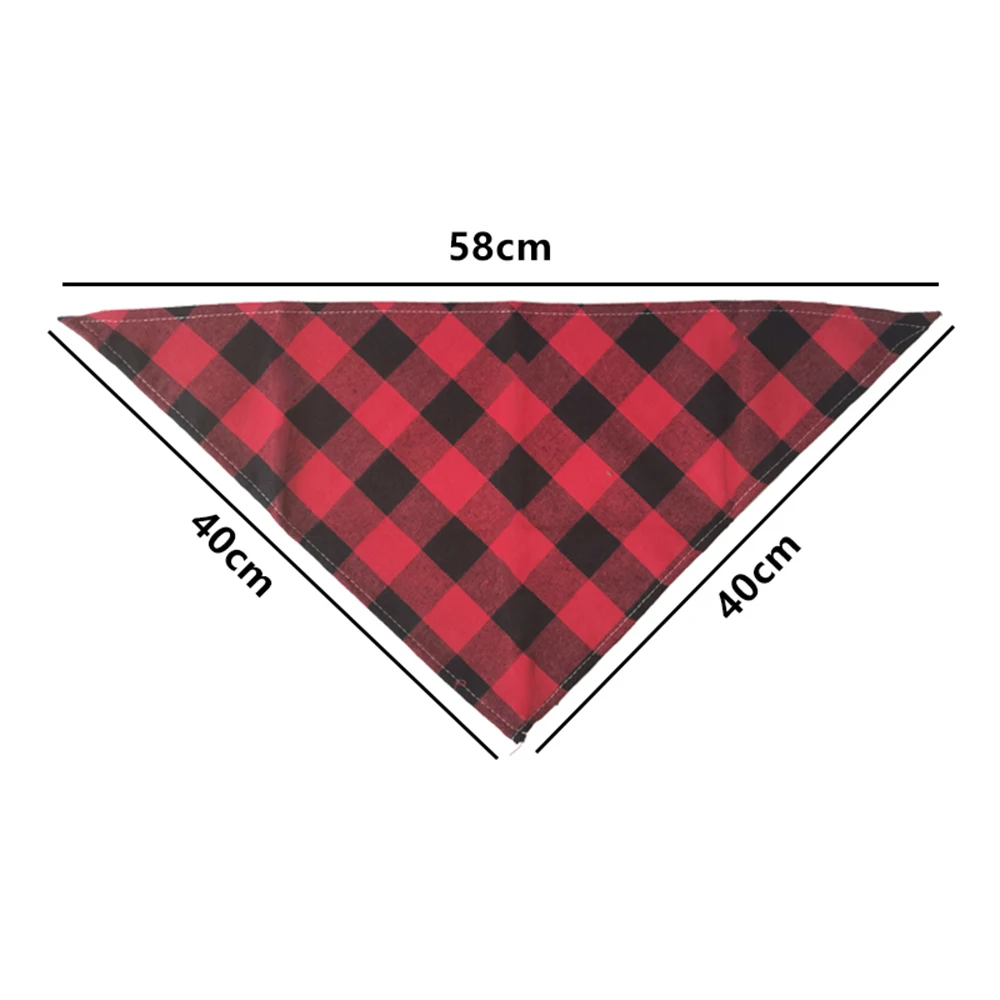 30/50pcs Dog Bandanas 100% Cotton Plaid Collar Pet Cat Dogs Scarves Bowties Neckerchief Dog Accessories Dog Scarf Handkerchief 6
