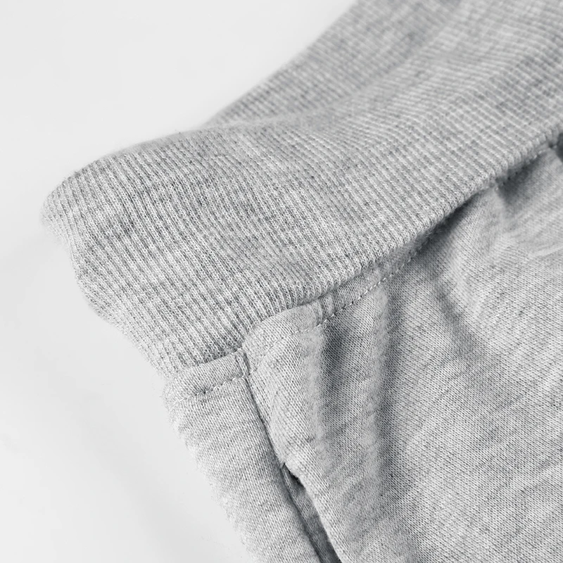 Pockets Drawstring High Waist Casual Loose Sweatpants For Women Gray Solid Basic Simple Straight Leg Pants Jogging Trousers
