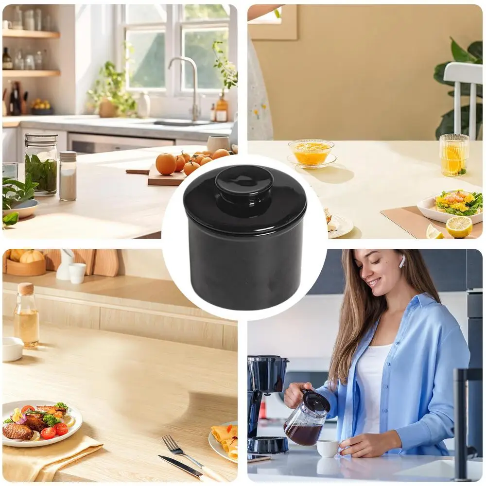 350 ml Französischer Buttertopf Keramik Butterdosen Glocken-Stil Butterbehälter mit Deckel Käsebox Öltank Küchenbedarf