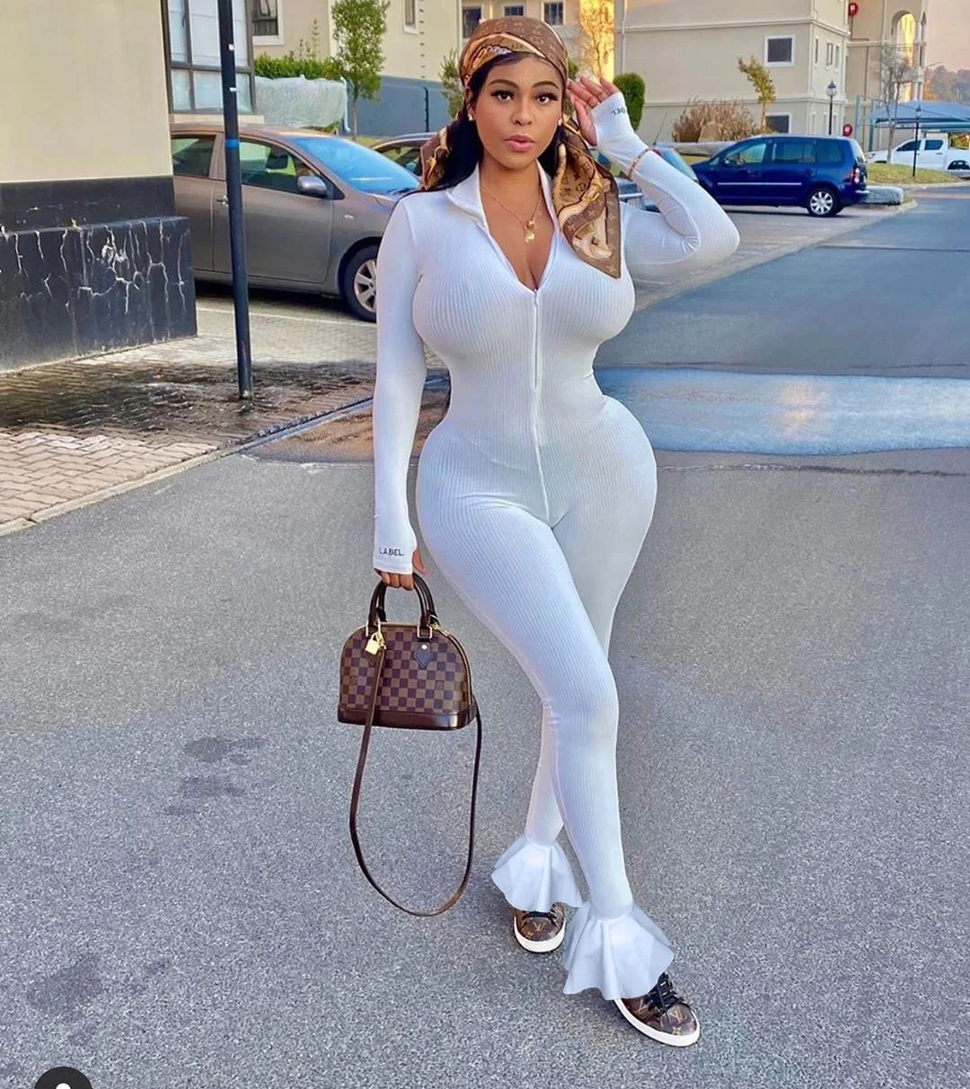 

Сексуальный женский комбинезон, прозрачная одежда для вечерние, ночного клуба, длинный однотонный комбинезон с длинным рукавом, женский комбинезон, комбинезоны