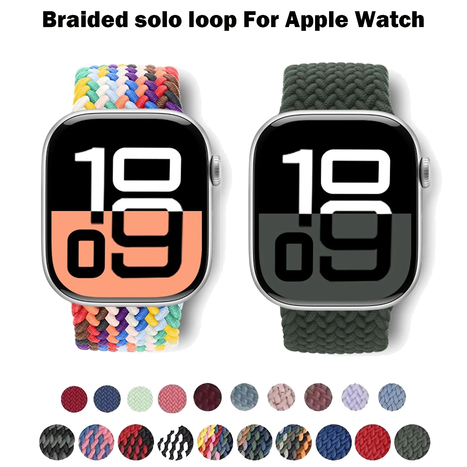 Braided Solo Loop Strap for Apple Watch - Elegant and Comfortable Wristband Bracelet