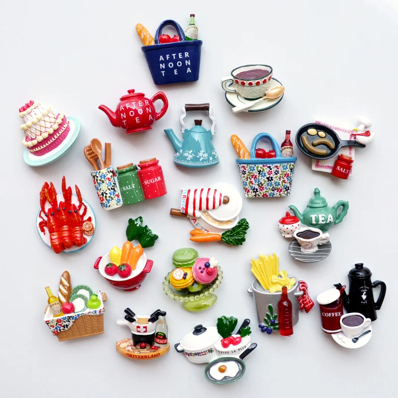 3D Creative Simulation Food Cute Mini Fridge Magnets Home Decor Fridge Stickers Refrigerator Paste Room Decoration Collection magnetic fridge magnets magnetic sticker magnetic fridge stickers refrigerator decor