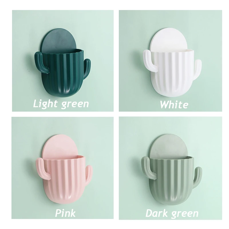 Toothbrush Holder Bathroom Storage Rack Wall Self-adhesive Storage Rack Toothpaste Holder Brush Holder
