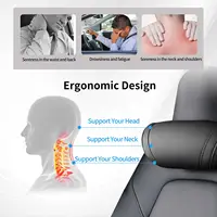 Feriales Premium Nackenkissen – Ergonomische Kopfstütze aus Echtleder & Memory-Schaum – Passgenau für Modell 3/Y/X/S (Edition 2025) 1