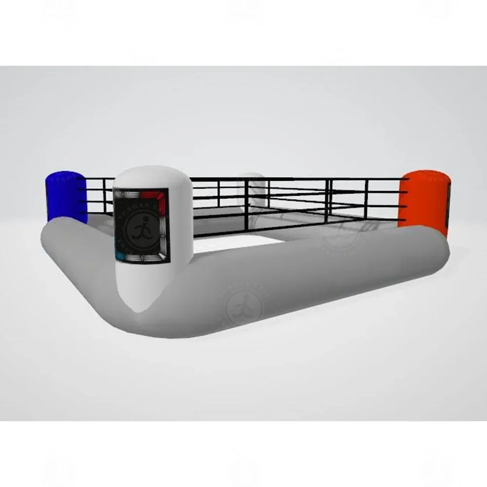 Heavy Duty Vinyl Inflatable Ring Quick Inflation Inflatable Boxing Ring With Safety Ropes For Boxing Training