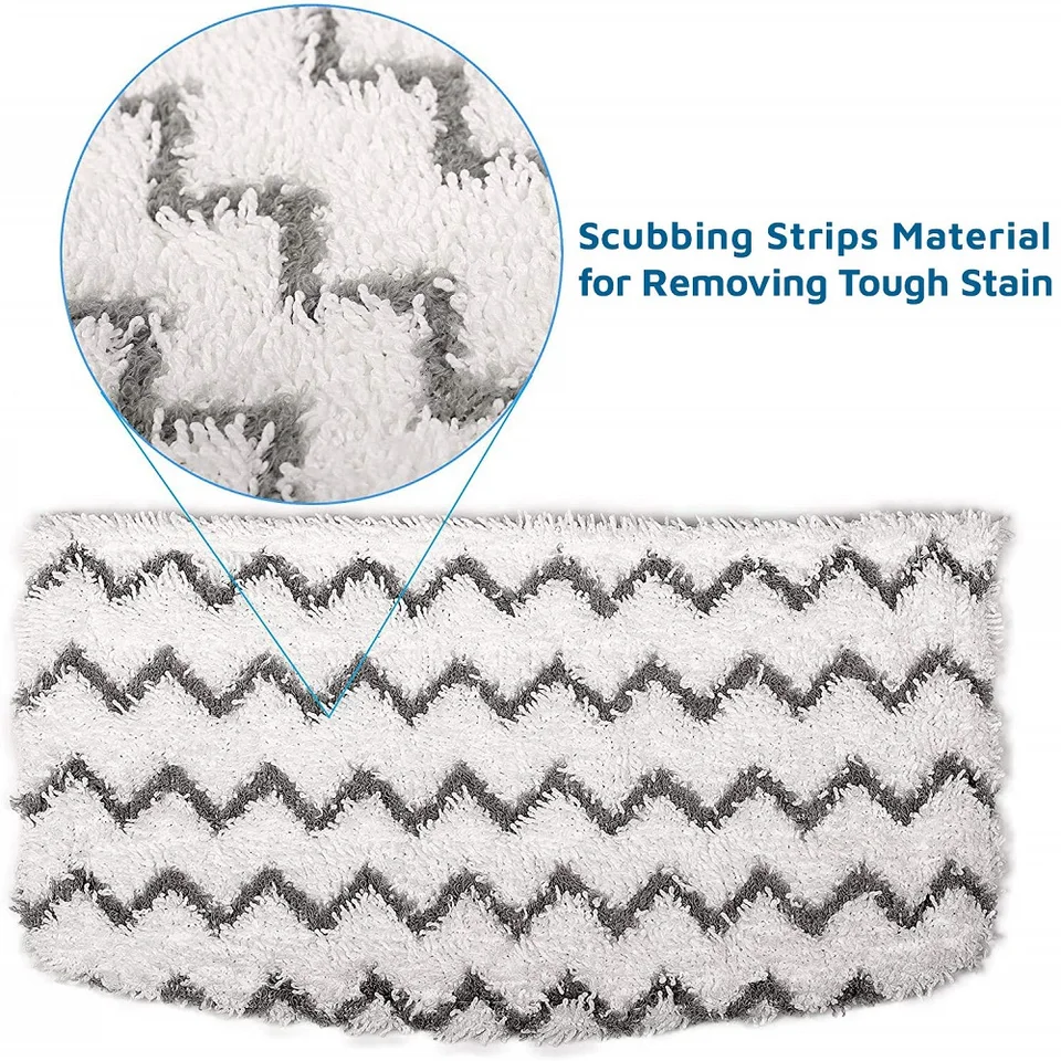 Azmuth 10-Pack Replacement Pads For Shark Steam Mops - Ultra Absorbent, Washable & Reusable Microfiber Pads - Fits S1000, S1000A, S1000C, S2001 & More
