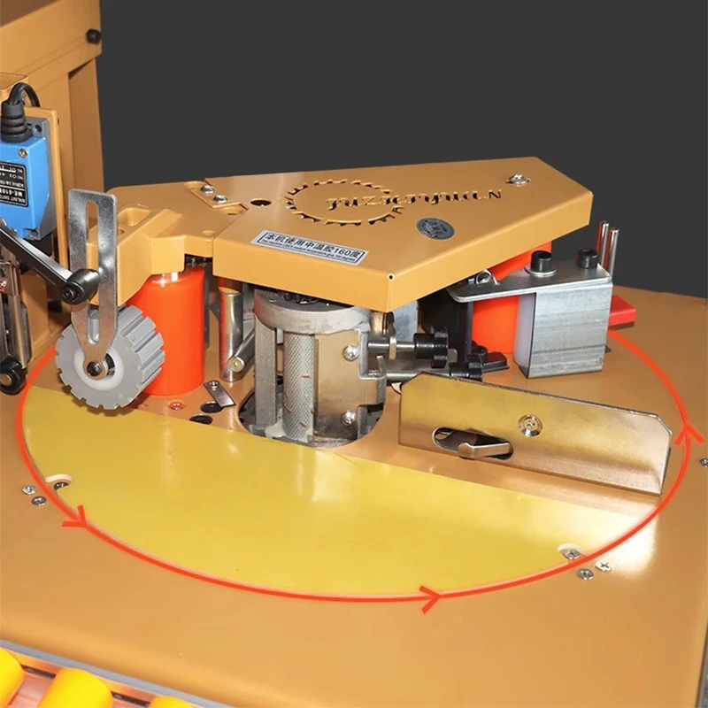 HC-1360 woodworking edge banding machine profiling arc trimming automatic edge banding machine Woodworking