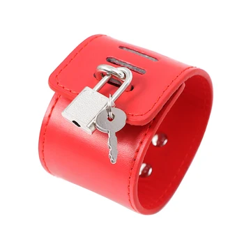 camaTech PU Leather Collar Hand Cuffs with Stainless Steel Metal Spreader Bar BDSM Slave Neck Wrist Bondage Restraints Sex Toys 3