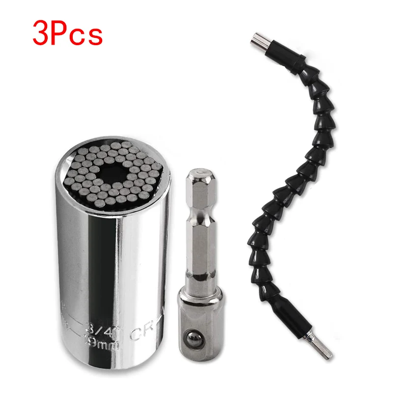 3-21 יחידות מתאם סוקט סובב גמיש להארכת מקדחה ו-105 °   מקדחה בזווית ימין 10 ביטים קצרים למברגה 90 °   ביט זוויתי