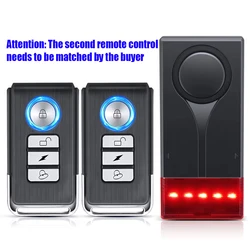 ExtractMe High - Decibel Car Vibration & Light Security Alarm with Wireless Remote Control (1 Set Alarm A - R)