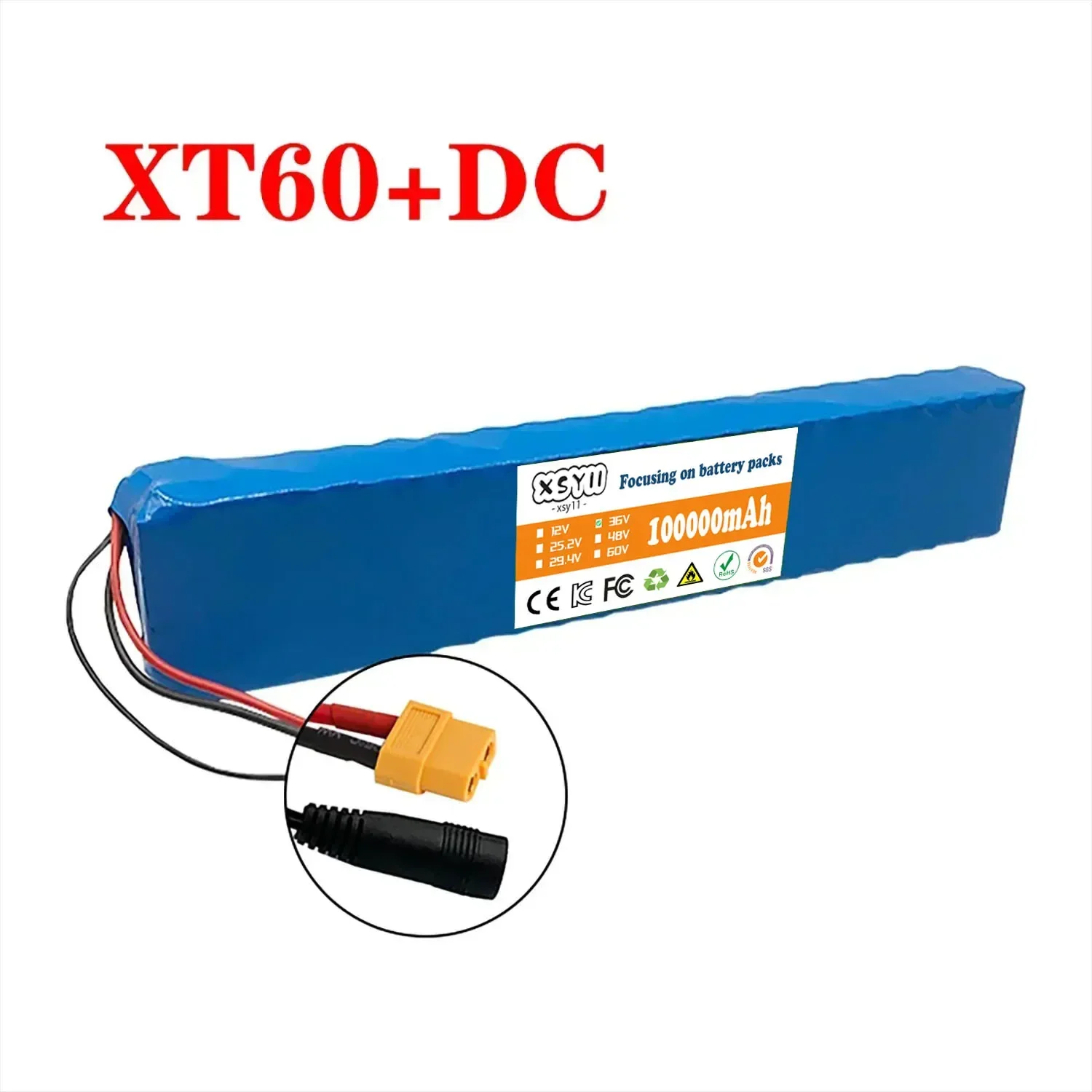 Batterie Lithium 36V 100000mAh 10S4P Pour Scooter électrique - Cellules 18650 - NEUVE