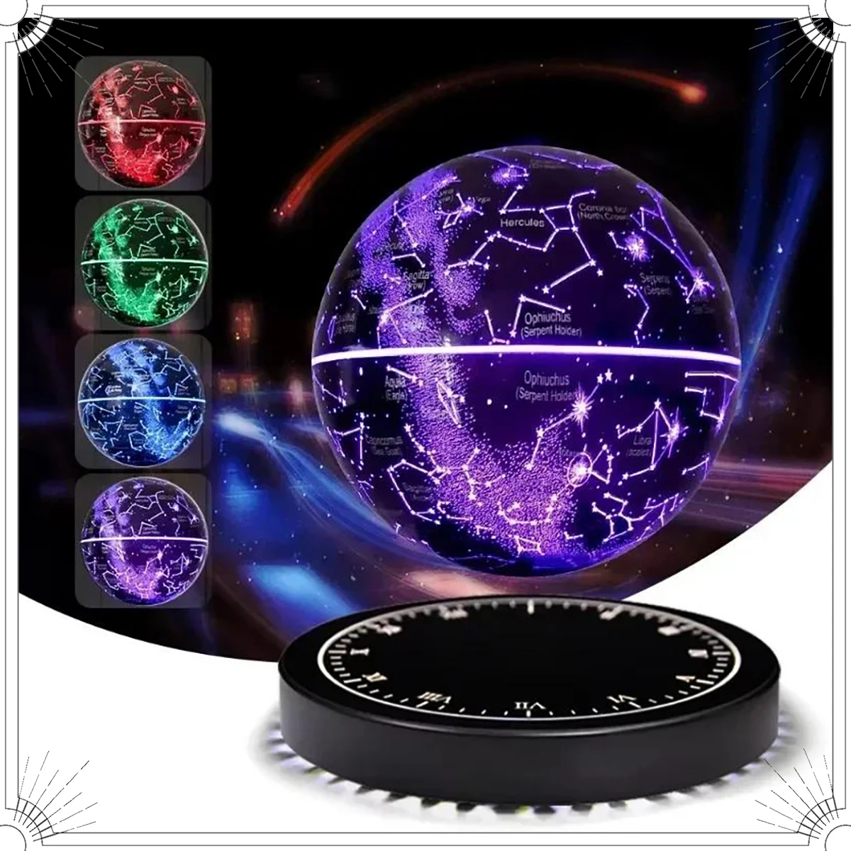 Automatic Spinning Globe Magnetic Levitation Decoration Modern