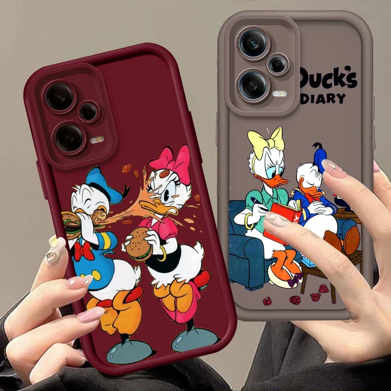 Disney Daisy Donald Duck Eye Ladder Per Oppo Find X5 X3 A58 A57 A55 A53 A54 A92 A74 A78 A98 A16 A94 A76 A72 5G Funda Phone Case