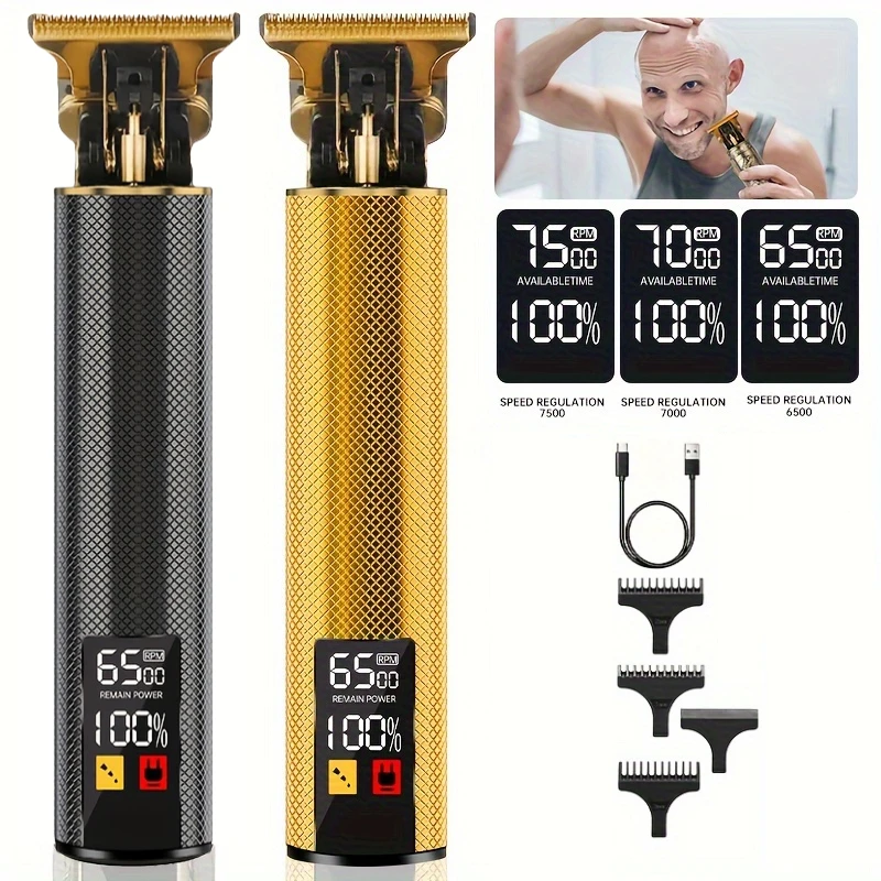 hair clipper hair trimmer Large-screen Power Display T9 Retro Original Suit Machine Large-capacity Battery Super Long Battery Life Barber Clipper Hair