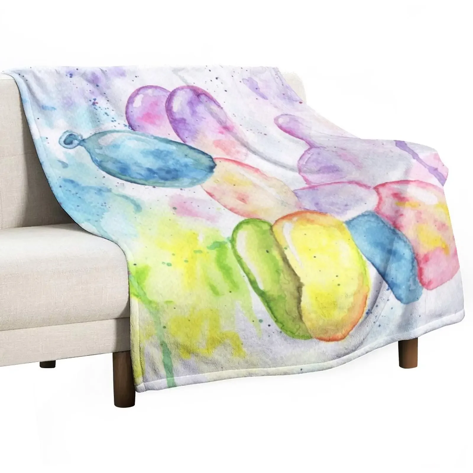 

Rainbow balloon dog Throw Blanket Sofa Comforter Giant Sofa Nap Blankets