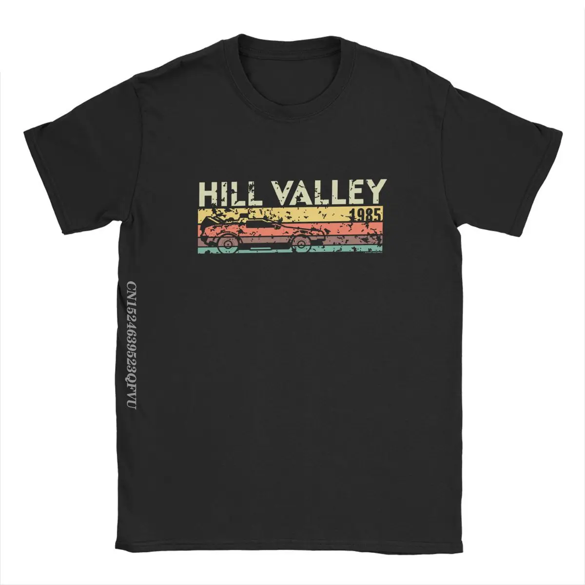 Kopec dolina 1985 tričko košile muži záda na  budoucnost topy T kosile doc hnědá marty delorean čas cestovní film BTTF tees plus rozměr