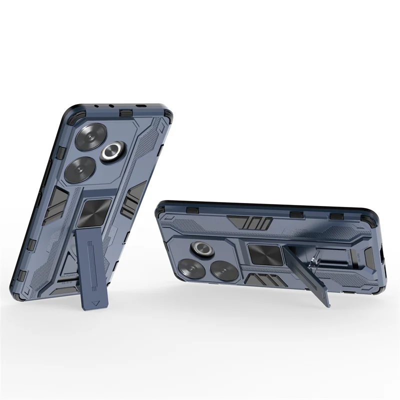 Magnetic Holder Kickstand Armor Cover with Silicone Protection