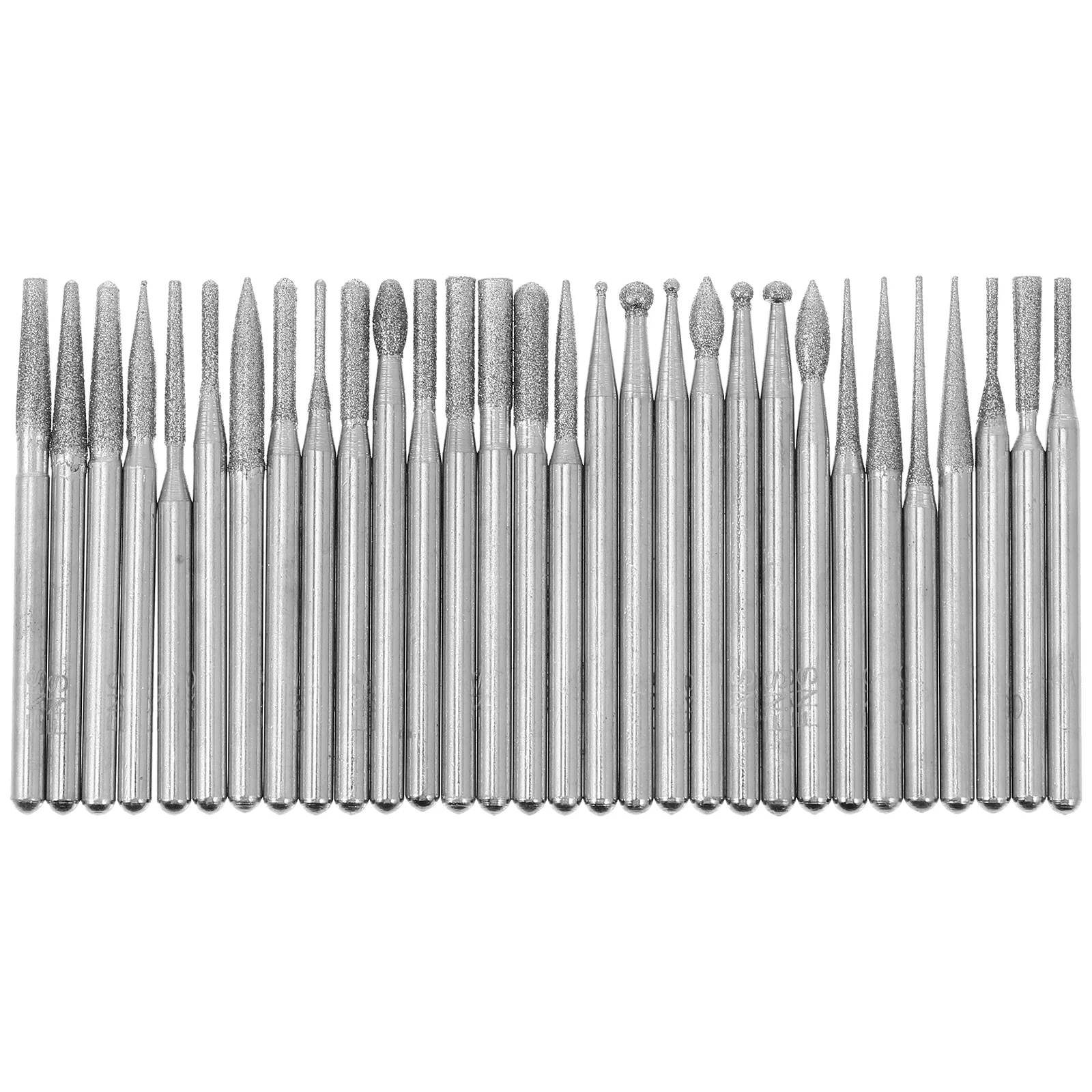 

30Pcs Diamond Manicure Files Salon Nail Drill Bits Practical Sanding Heads