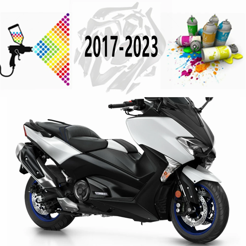 Fit TMAX530 2021 carenatura carrozzeria per Yamaha TMAX 530 2017-2018-2019-2020 Kit carenatura completa iniezione blu scuro opaco argento