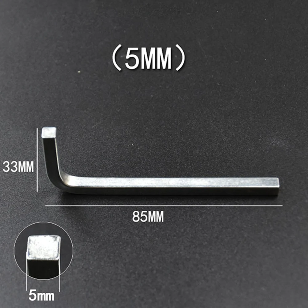 6 Stück L-förmiger quadratischer Kopfschlüssel, quadratischer Schlüssel, innerer 4-Punkt-Schraubenschlüssel, Schraubendreher-Set, 3–8 mm, Handwerkzeuge, Werkzeugschrauben – Detail 25