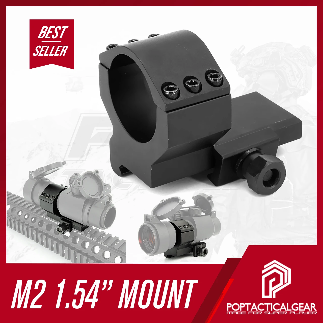 Tactical M2 1.54" Base QRP Mount for Picatinny Rail