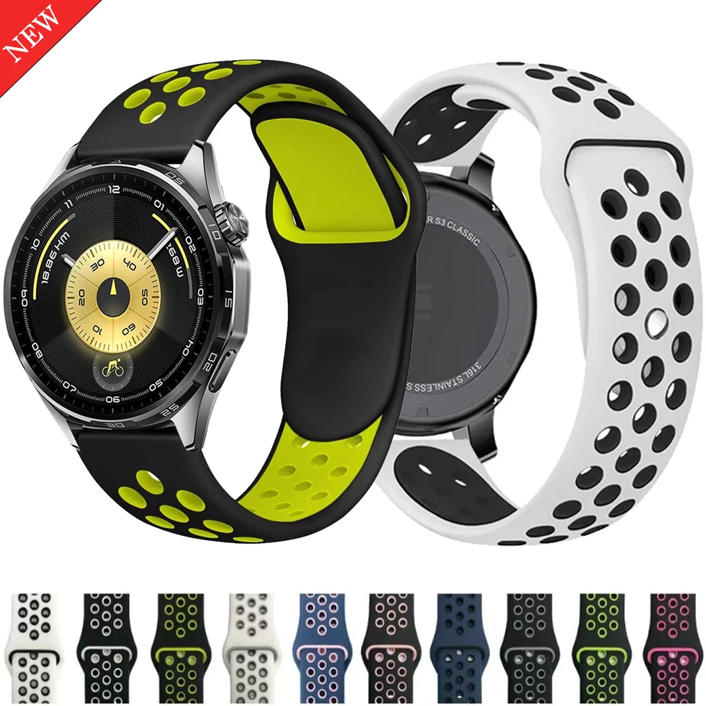 Silicone Sports Breathable Bracelet Strap - 20mm/22mm