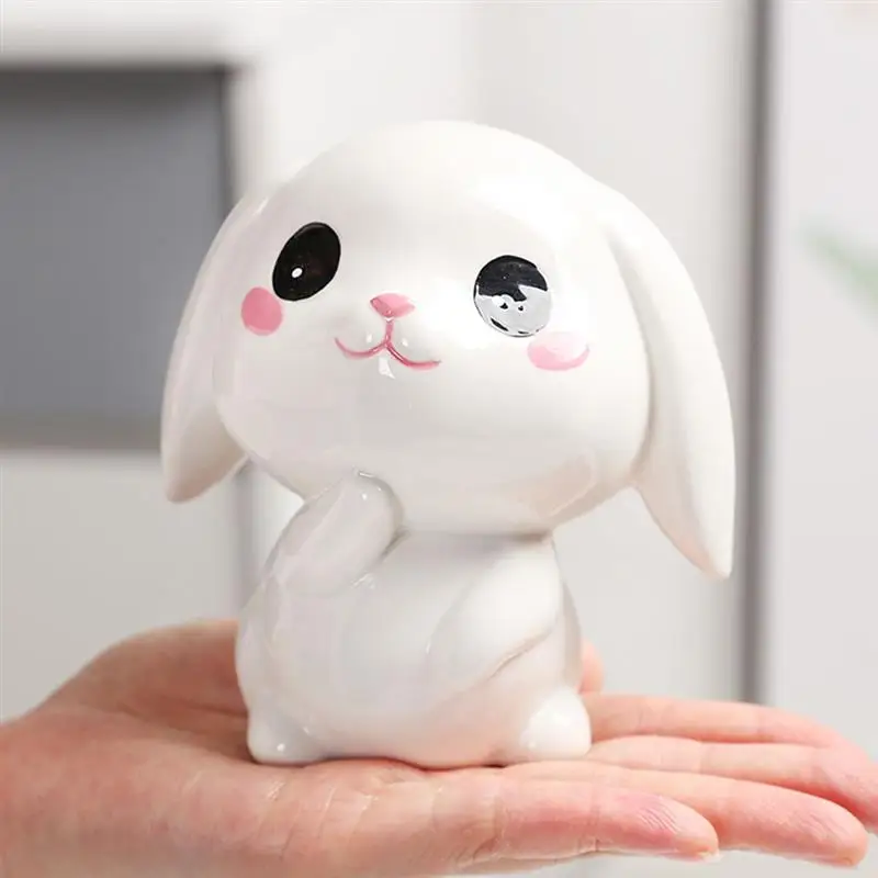 Rabbit Shape Piggy Bank Child Cartoon Saving Bank Rabbit Saving Jar Rabbit Saving Jar Rabbit piggy bank Desktop Rabbit Ornament 6