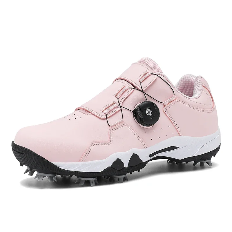 New Cool Golf Shoes Women Pink Blue Golf Training for Womens Anti Slip Sport Shoe Ladies Designer Quick Lacing Sneakers