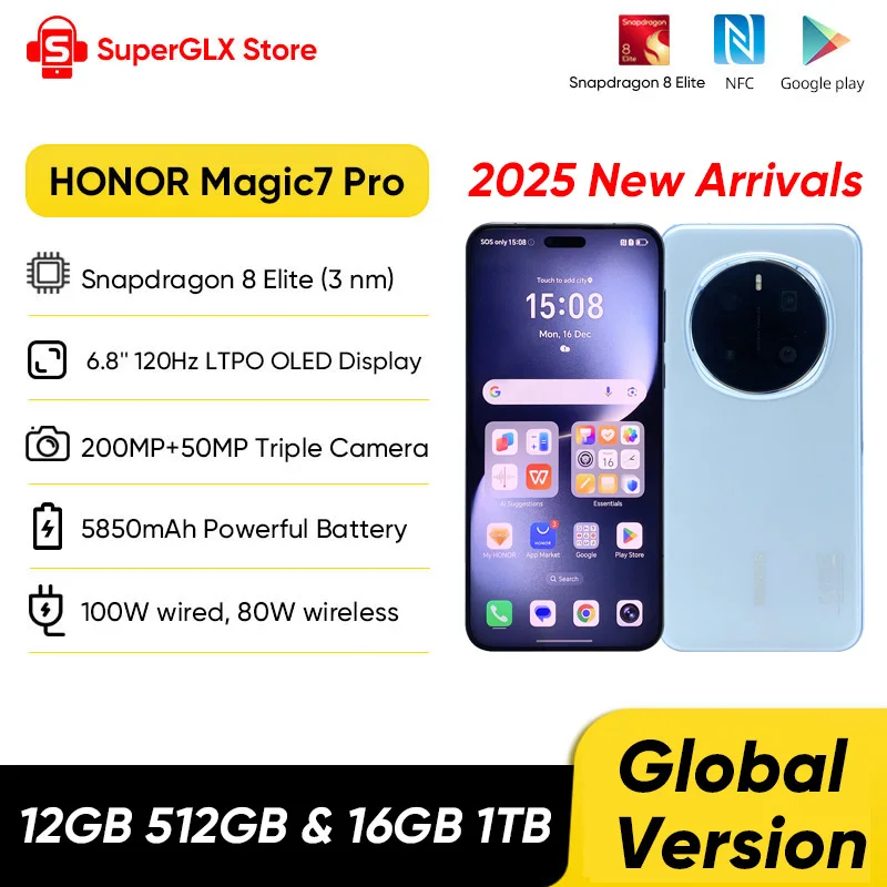 新品未開封★グローバル版 HONOR Magic7 Pro 16GB 1TB Amazon.com: Honor Magic7 Pro Dual-SIM 1TB ROM + 16GB RAM
