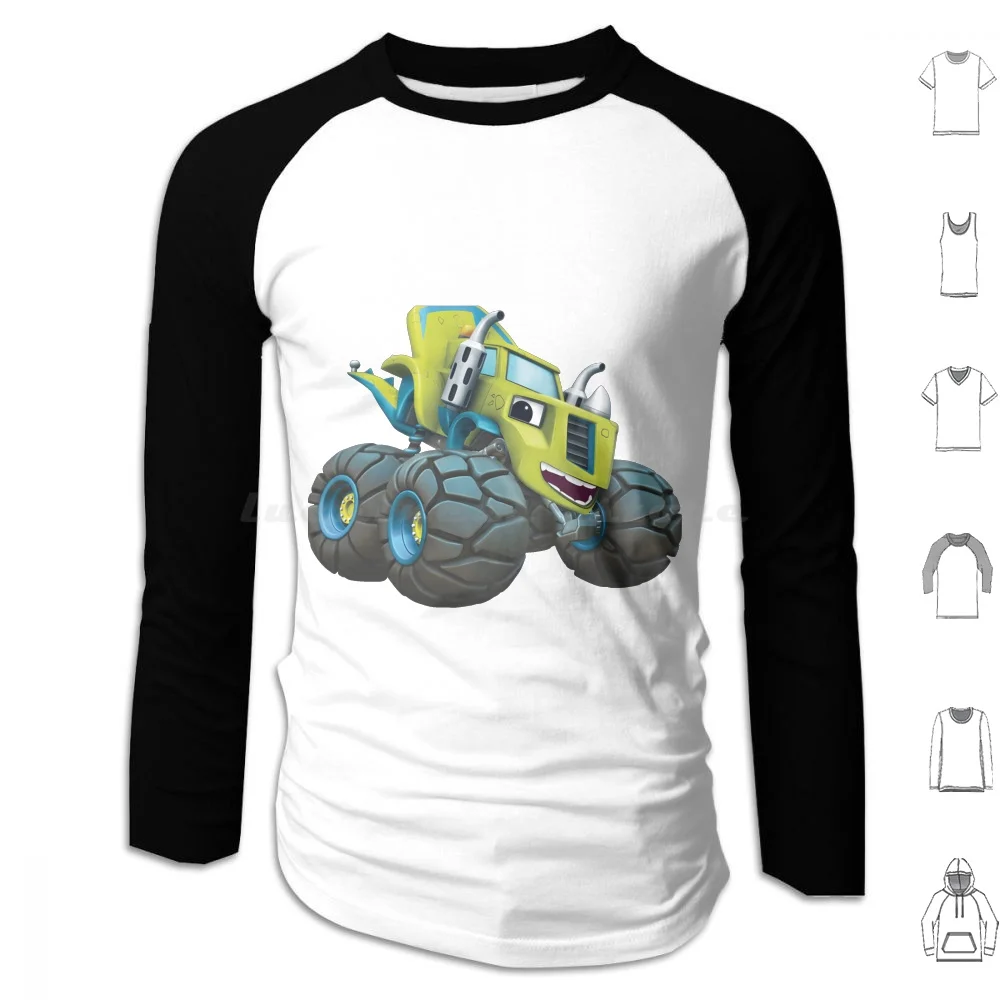 

Blaze And The Monster Machine-Green Classic Hoodies Long Sleeve Blaze Monster Machine Green Classic