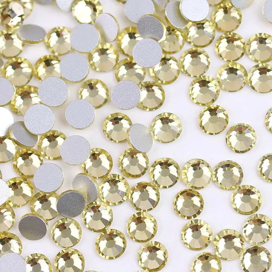 Elegant Assortment of Colorful Glass Crystal Flatback Rhinestones for DIY Nail Art and Crafts