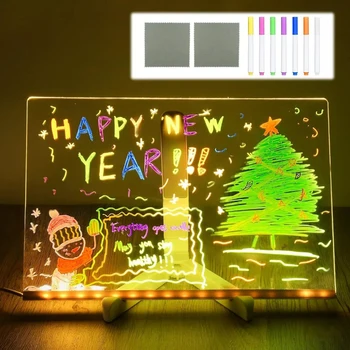 LED Drawing Board Drawing LED Board with Light USB Powered Erasable Note Board 1