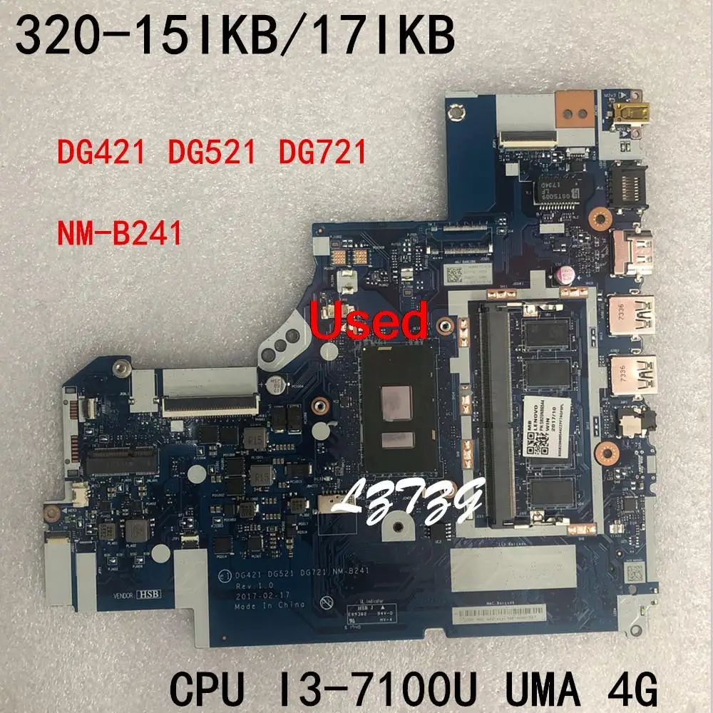 NM-B241 For Lenovo ideapad 320-15IKB/17IKB Motherboard I3-7100 4G