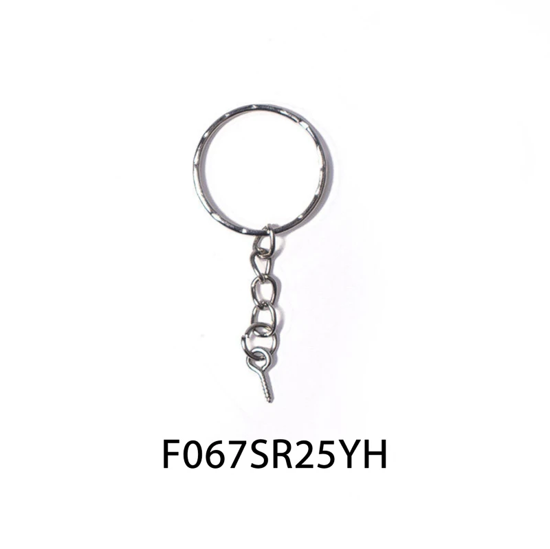 20 개/몫 나사 스레드 눈 핀 키 체인 분할 링 열쇠 고리 열쇠 고리 DIY 레트로 패션 열쇠 고리 액세서리