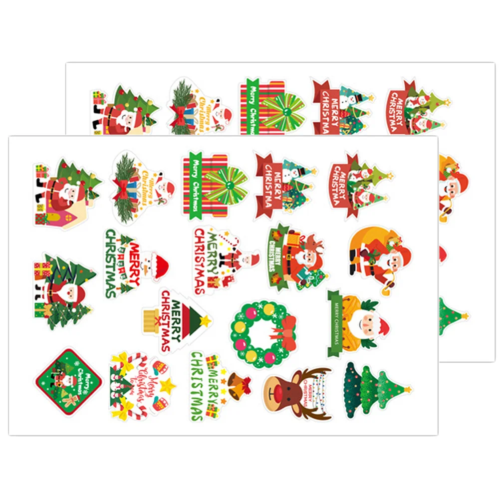 

Multi-Use Adorable Reusable Cartoon Delicate Christmas Diy Stickers Christmas Stickers Envelopes Diy Christmas Stickers