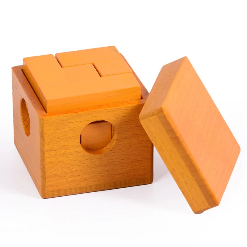 Soma Cube Puzzle in Wood Box Difficult Brain Teasers For Adults And Kids Luban Lock Toys IQ Games Rompecabezas De Ingenio 6