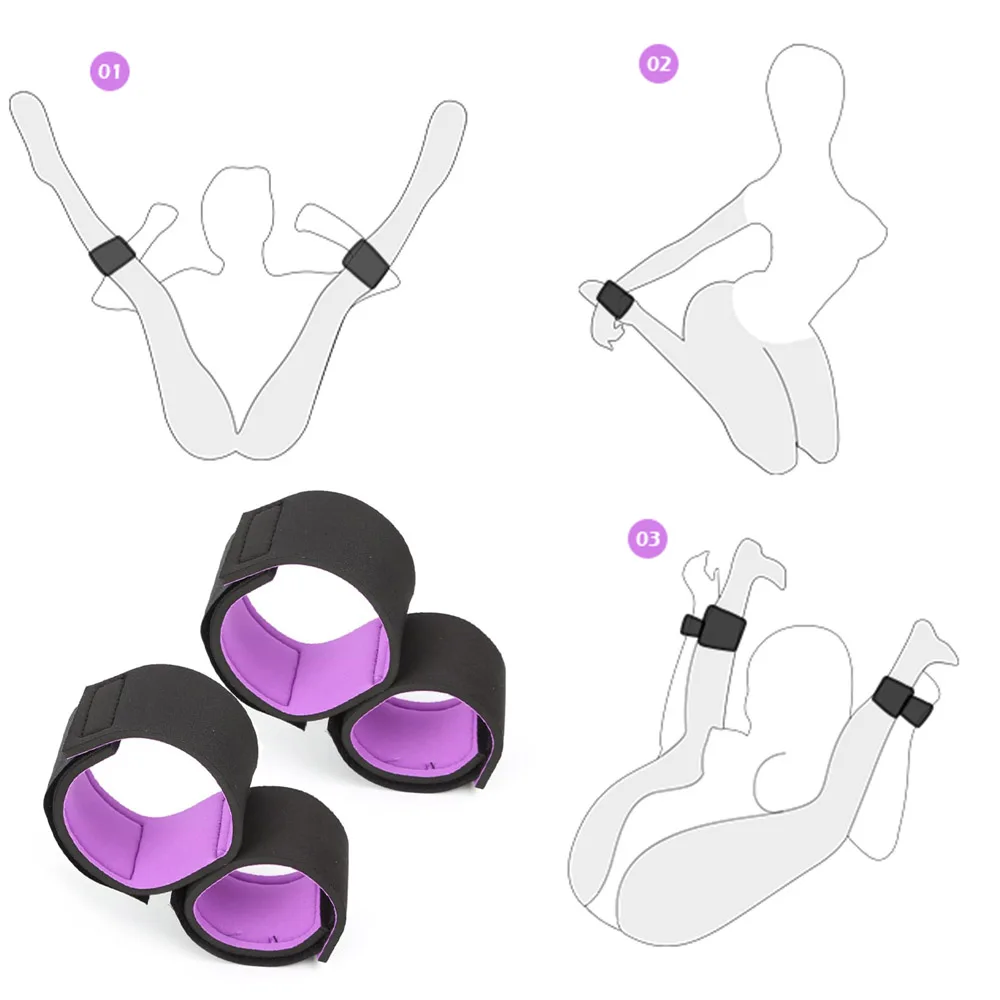BDSM Kit Couples Pillow Dice Handcuffs Restraints Kit Sex Toys Position Cushion Inflatable Position Cushion for Deeper