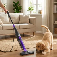 BIGBANN Aspirateur balai 3-en-1, aspirateur à main filaire avec une puissante aspiration pour sols durs, maison, poils d'animaux et petits espaces 1