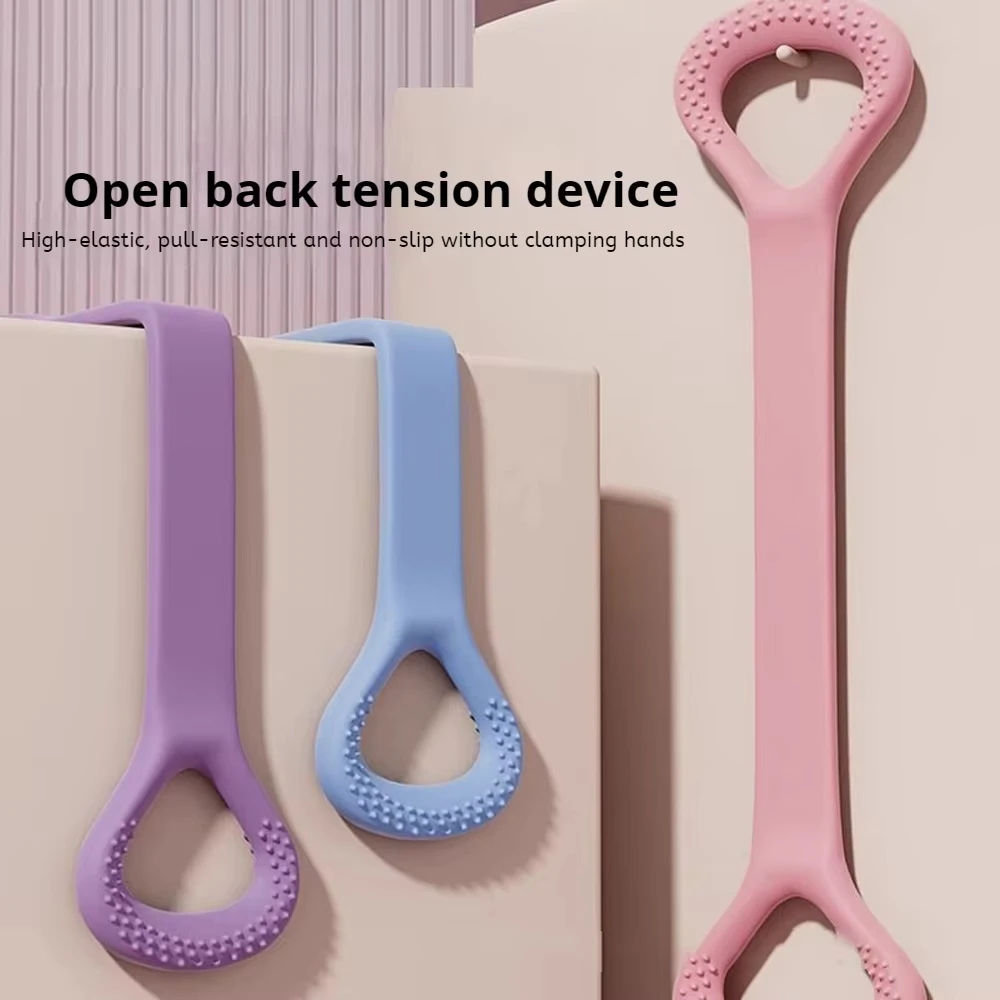 Stretch Strap Yoga 8-figure Tensioner Yoga Tool Open Back Practice Shoulder Stretching Belt Elastic Stretch Band Workout