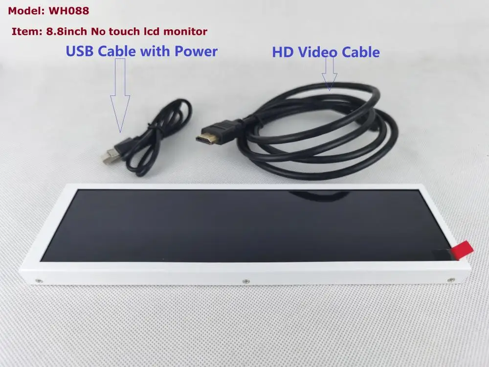 8,8 Zoll Ultra-Breit Aida64 Sub-Display 1920x480 Bildschirm Gestreckter LCD-Balken für Monitor PC Webcast Live-Chat – Detail 13