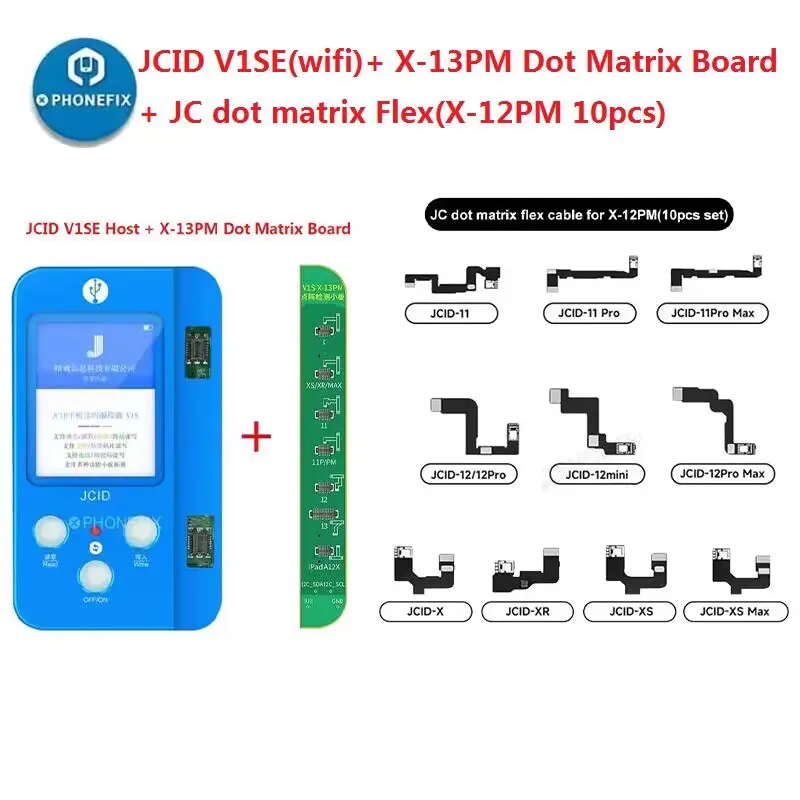 Jc V1Se Programmatore Wifi Non Rimozione Face Id Repair Fpc Flex Per Iphone X A 15 Pro Max Face Id True Tone Battery Camera Repair
