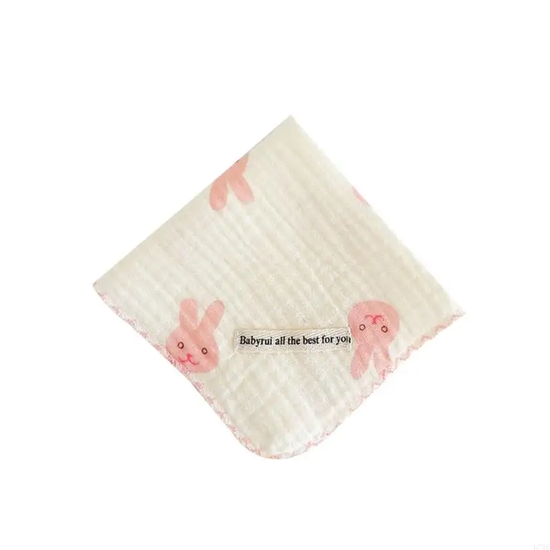 D7WF Baby Towel Thick-Layer Handkerchief Drool Bib Burp Cloth Soft Sweat Absorb Towel