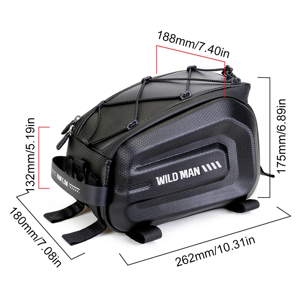 4L Portable Bicycle Pannier Multifunction Cycling Rear Seat Bags Large Capacity Waterproof MTB Road Bike Accessories