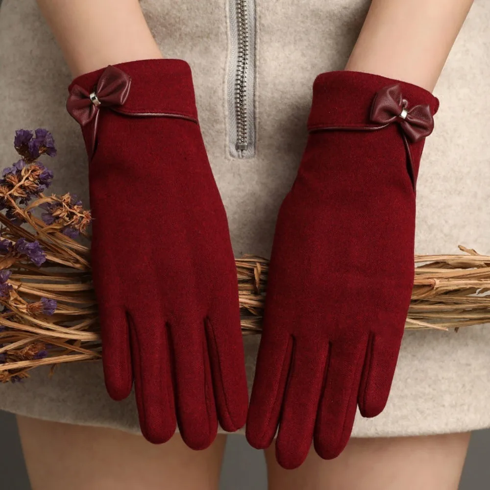 

Windproof Women Gloves Practical Rabbit Plush Warm Warm Windproof Cold-proof Gloves Soft Resistant To Dirt German Velvet Gloves