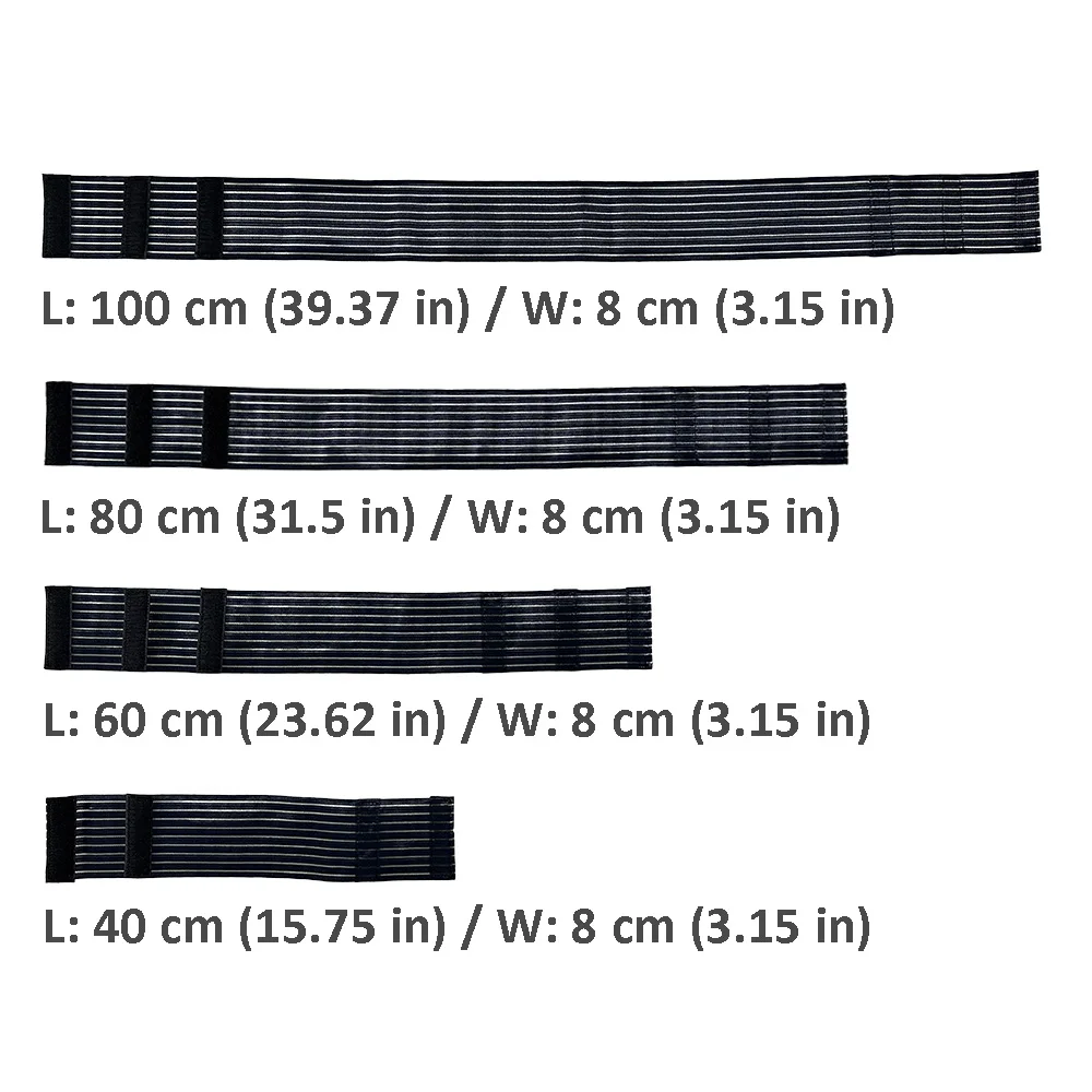 40cm 60cm 80cm 100cm Long EMS Silicone Conductive Electrode Elastic Strap Body Slimming Lipo Laser Plate Fixation Band