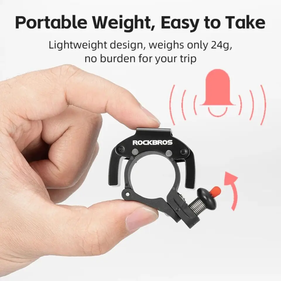 Clacson Per Bicicletta 110 DB Con 2 Modalità – Campanello Elettrico Impermeabile IP4 Con Staffa, Batterie Non Incluse - 3