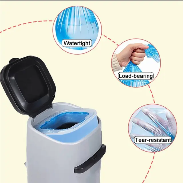 For Litter Genie Standard, Plus, XL+ And Style Pails, Garbage Bag Replacement Bag- 4Pcs Cat For Litter Refill Bags 2