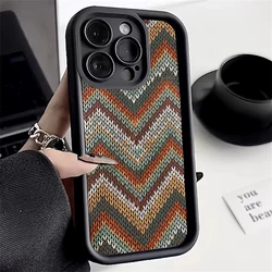 Bohemian Style Sweater Pattern Soft Phone Case Cover for A53 5G (1)