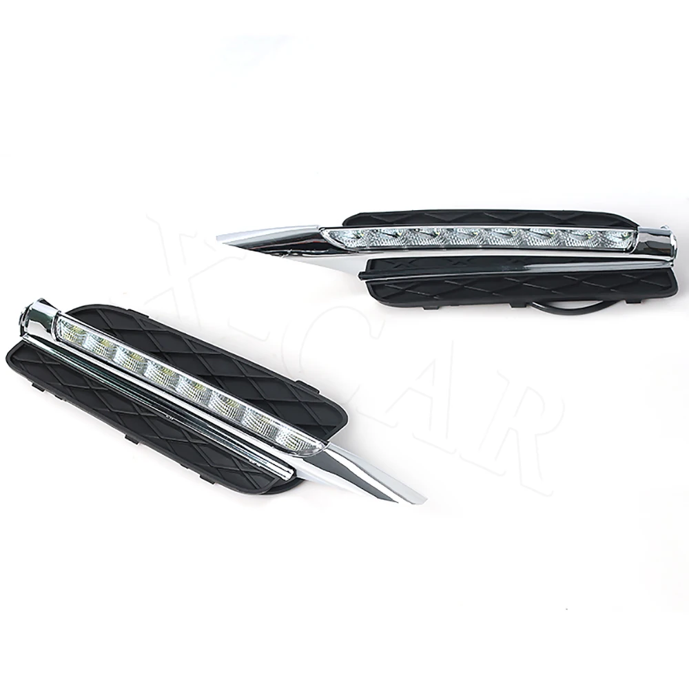 Lâmpada de led para farol frontal de carro, luz diurna drl, luz de neblina, estilo para bmw x5 e70 2007 2008 2009 2010