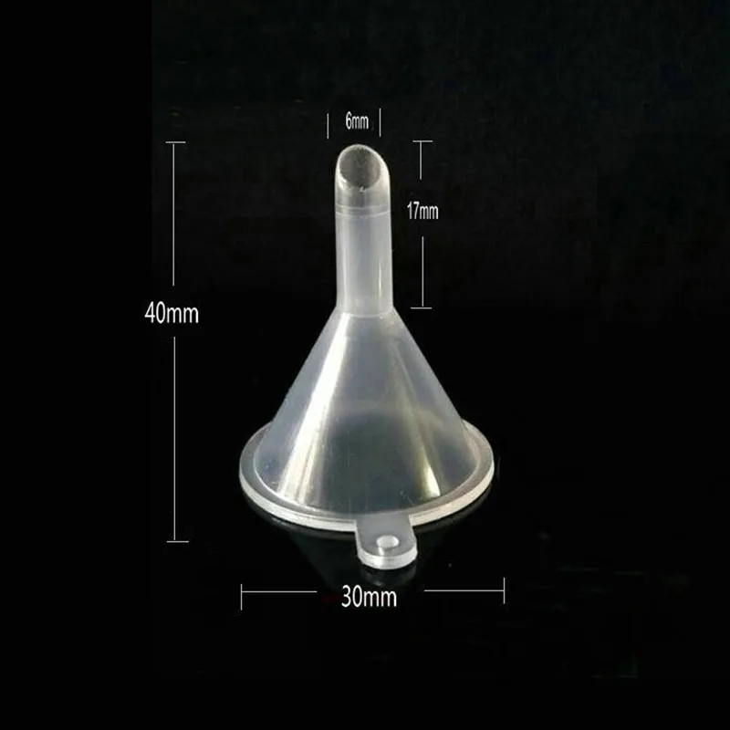 8 개/대 실험실 30mm 50mm 60mm 75mm 90mm 120mm 직경 삼각형 깔때기 실험실 투명 흰색 플라스틱 원추형 깔때기